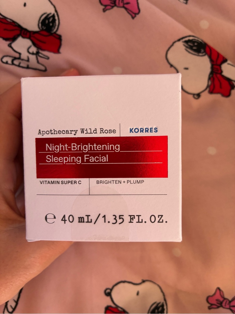 Korres Wild Rose Vitamin C brightening sleep facial 40ml